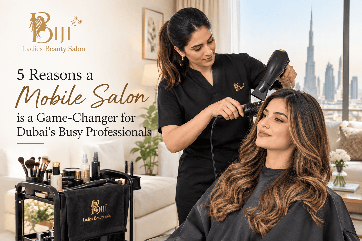 Mobile salon in Dubai for busy professionals